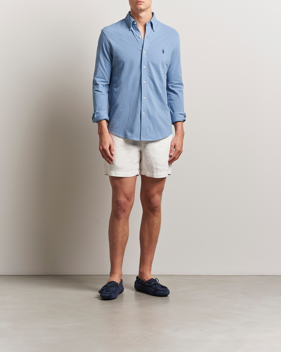 Herr | Skjortor | Polo Ralph Lauren | Featherweight Mesh Shirt Channel Blue
