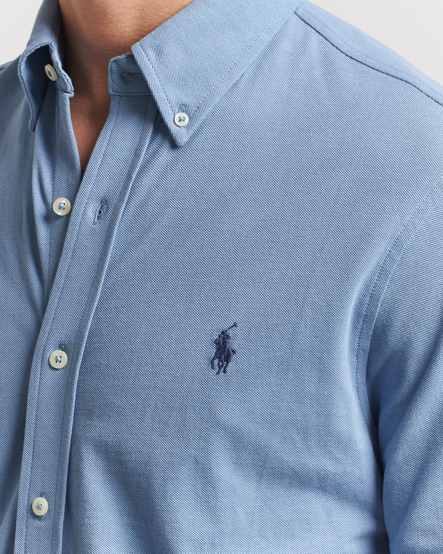 Herr | Skjortor | Polo Ralph Lauren | Featherweight Mesh Shirt Channel Blue