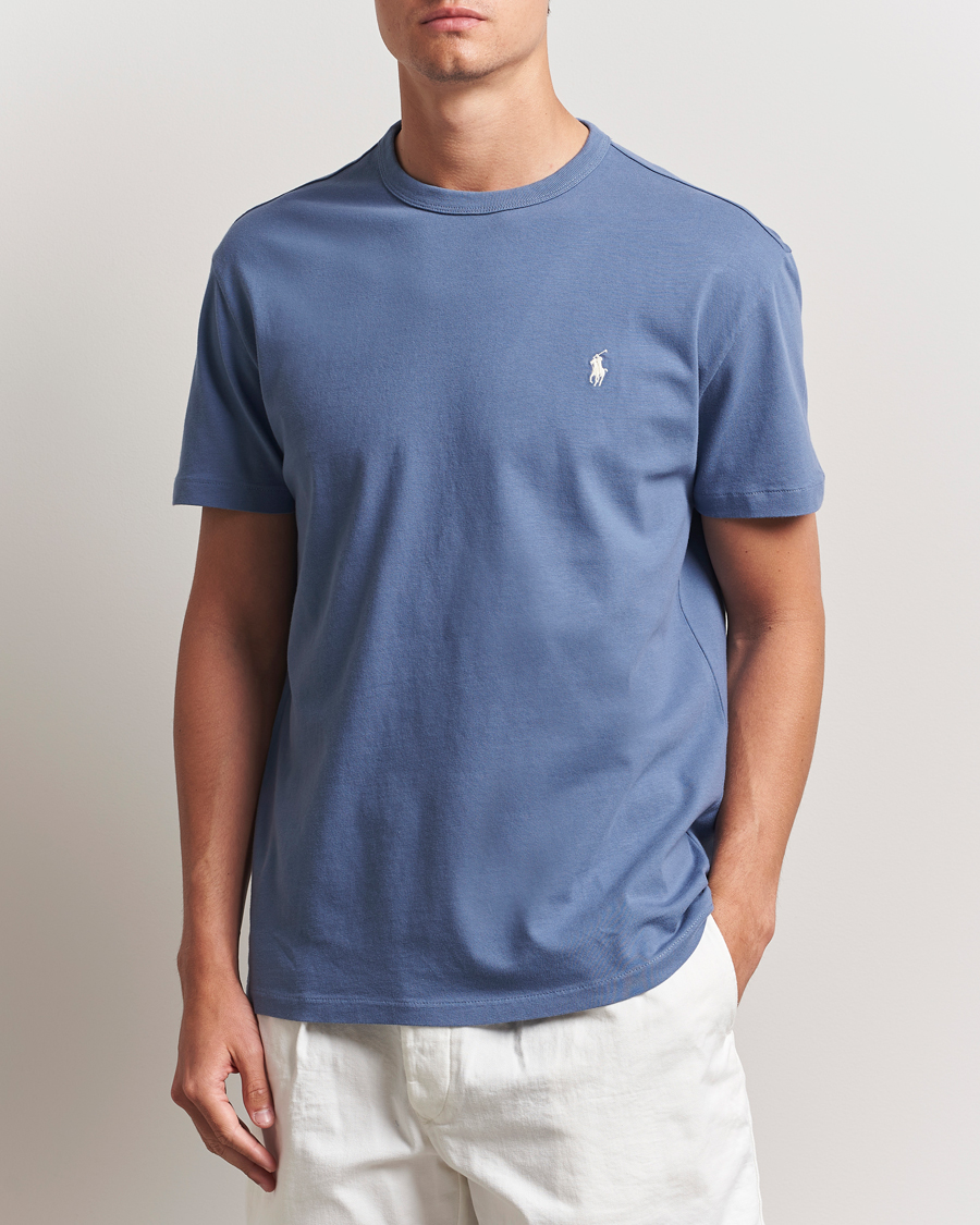 Herr | T-Shirts | Polo Ralph Lauren | Washed Tee Capri Blue