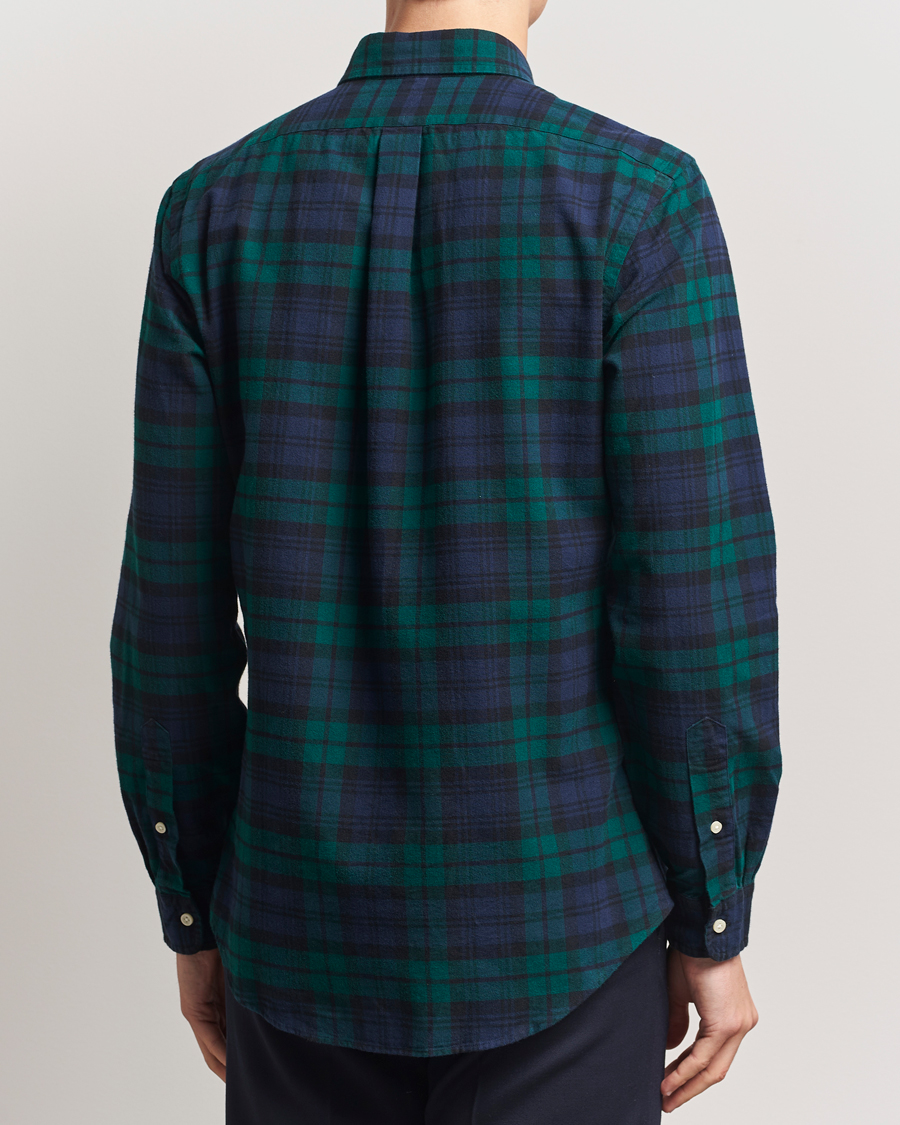 Herr | Skjortor | Polo Ralph Lauren | Custom Fit Checked Oxford Shirt Navy/Green Multi