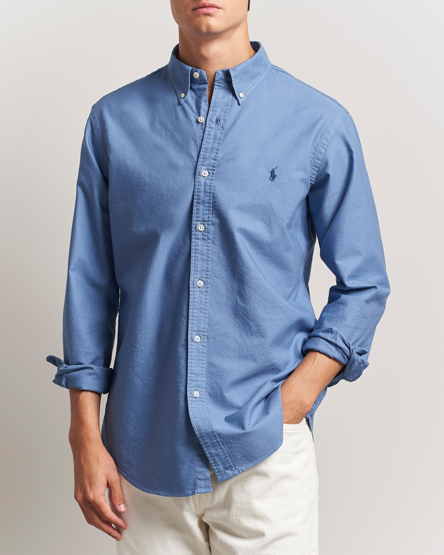 Herr | Skjortor | Polo Ralph Lauren | Custom Fit Oxford Shirt Bastille Blue