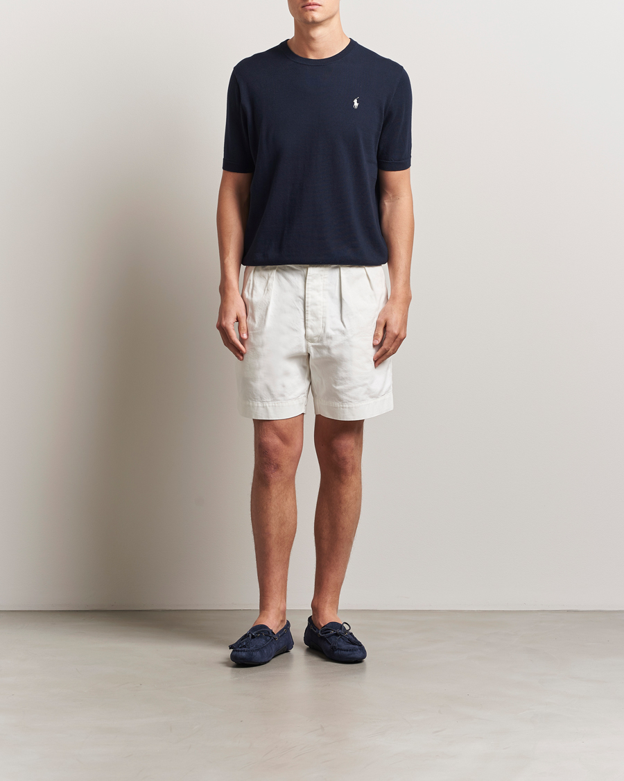Herr | T-Shirts | Polo Ralph Lauren | Knitted Short Sleeve Tee Hunter Navy