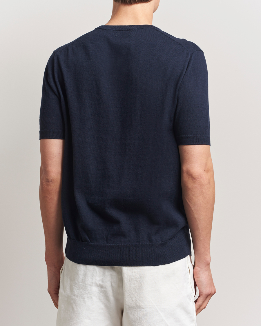 Herr | T-Shirts | Polo Ralph Lauren | Knitted Short Sleeve Tee Hunter Navy