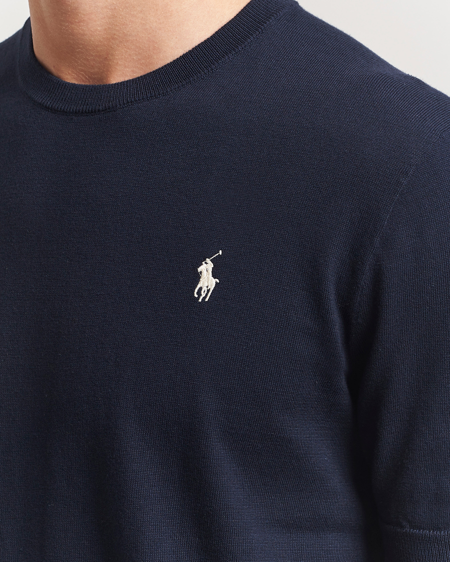 Herr | T-Shirts | Polo Ralph Lauren | Knitted Short Sleeve Tee Hunter Navy