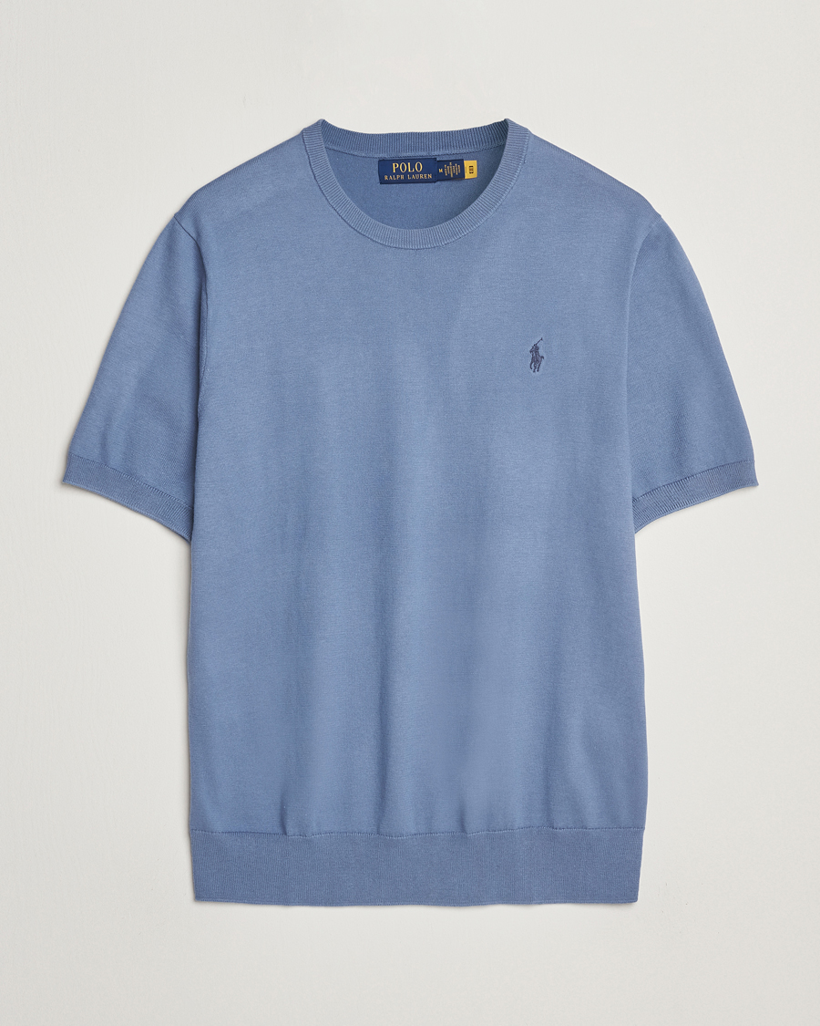 Herr | Tröjor | Polo Ralph Lauren | Knitted Short Sleeve Tee Capri Blue