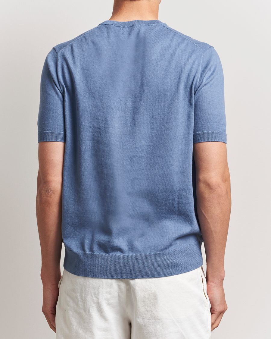 Herr | Tröjor | Polo Ralph Lauren | Knitted Short Sleeve Tee Capri Blue