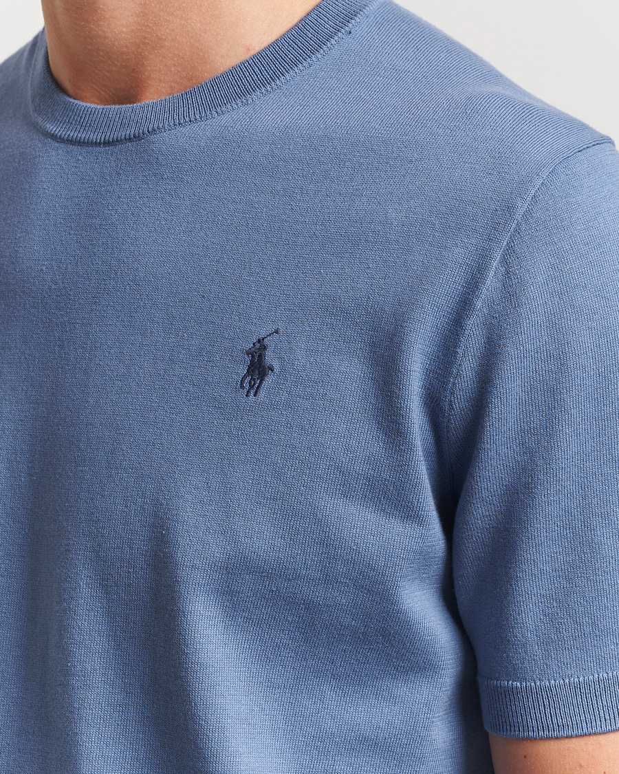 Herr | Tröjor | Polo Ralph Lauren | Knitted Short Sleeve Tee Capri Blue