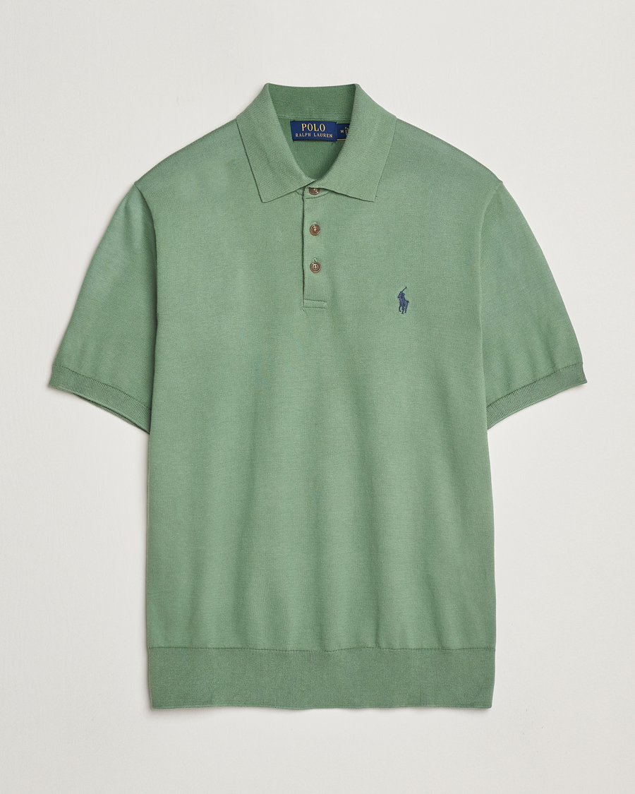 Herr | Tröjor | Polo Ralph Lauren | Knitted Short Sleeve Polo Fatigue