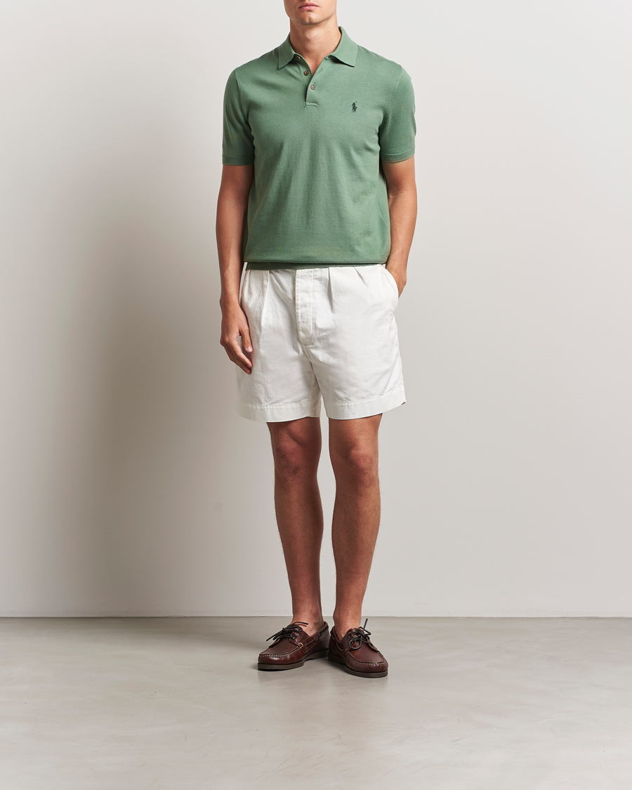 Herr | Tröjor | Polo Ralph Lauren | Knitted Short Sleeve Polo Fatigue