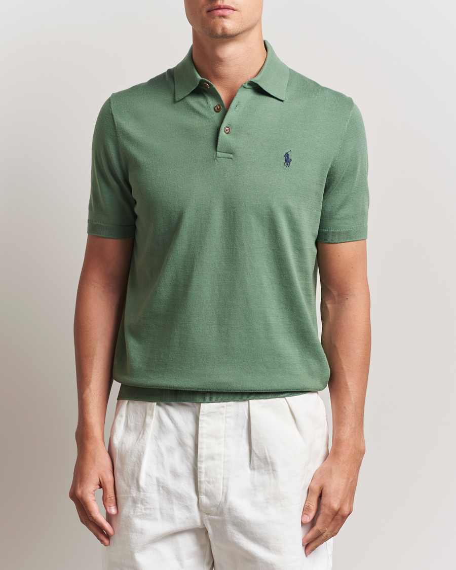 Herr | Tröjor | Polo Ralph Lauren | Knitted Short Sleeve Polo Fatigue