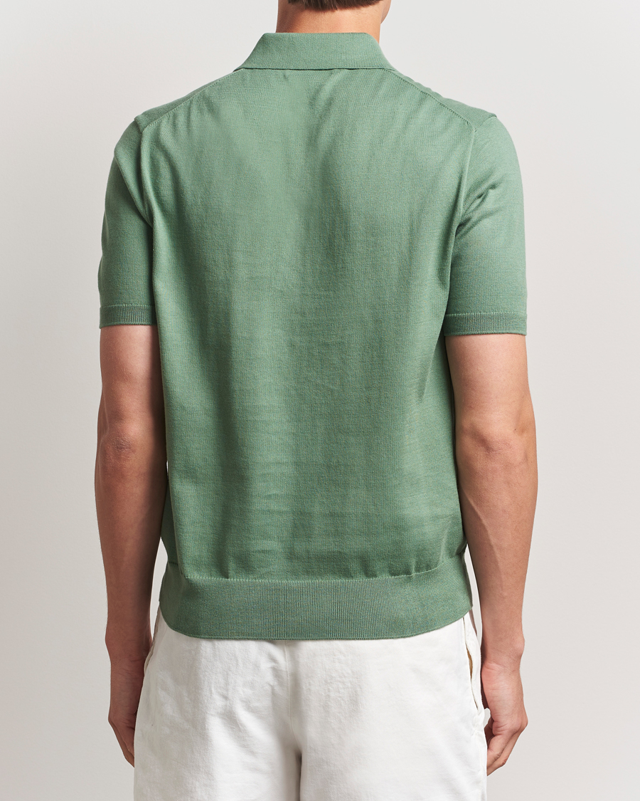 Herr | Tröjor | Polo Ralph Lauren | Knitted Short Sleeve Polo Fatigue