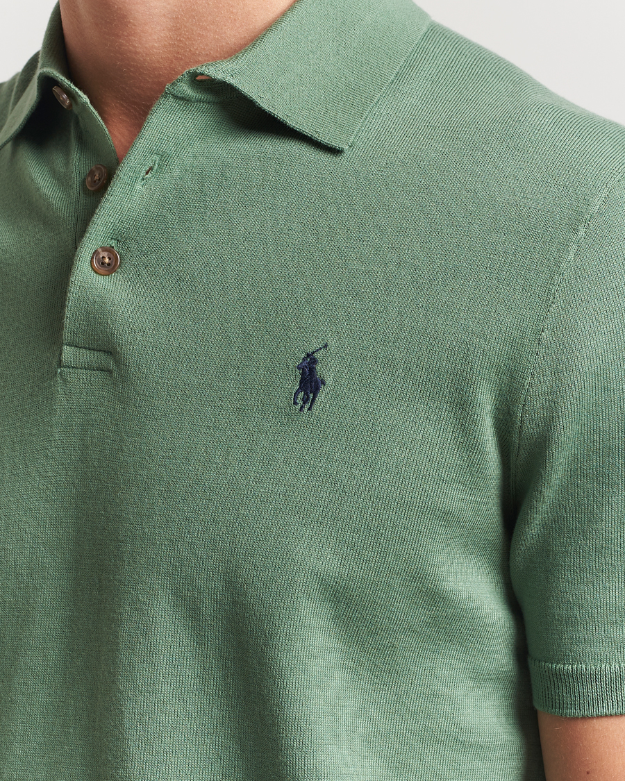 Herr | Tröjor | Polo Ralph Lauren | Knitted Short Sleeve Polo Fatigue
