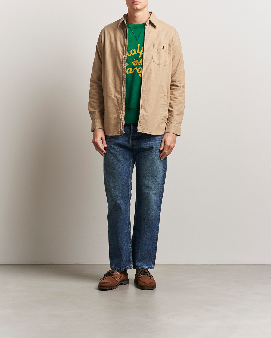 Herr | Skjortor | Polo Ralph Lauren | Garment Dyed Oxford Overshirt Surrey Tan
