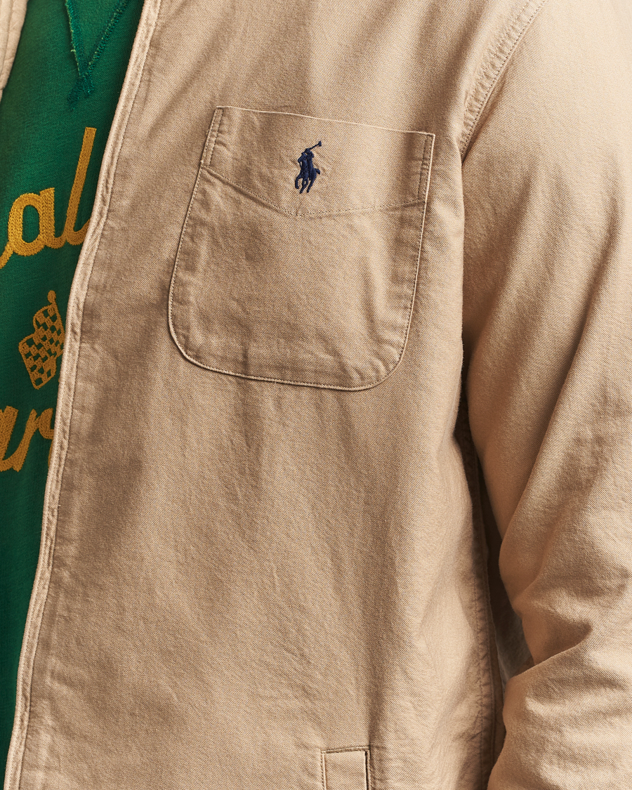 Herr | Skjortor | Polo Ralph Lauren | Garment Dyed Oxford Overshirt Surrey Tan