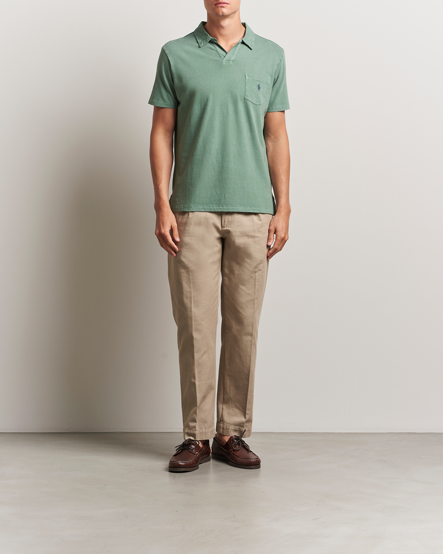Herr | Pikéer | Polo Ralph Lauren | Johnny Cotton/Linen Polo Fatigue
