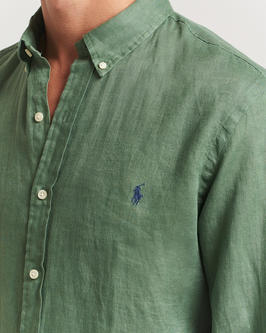 Herr | Skjortor | Polo Ralph Lauren | Slim Fit Linen Shirt Fatigue