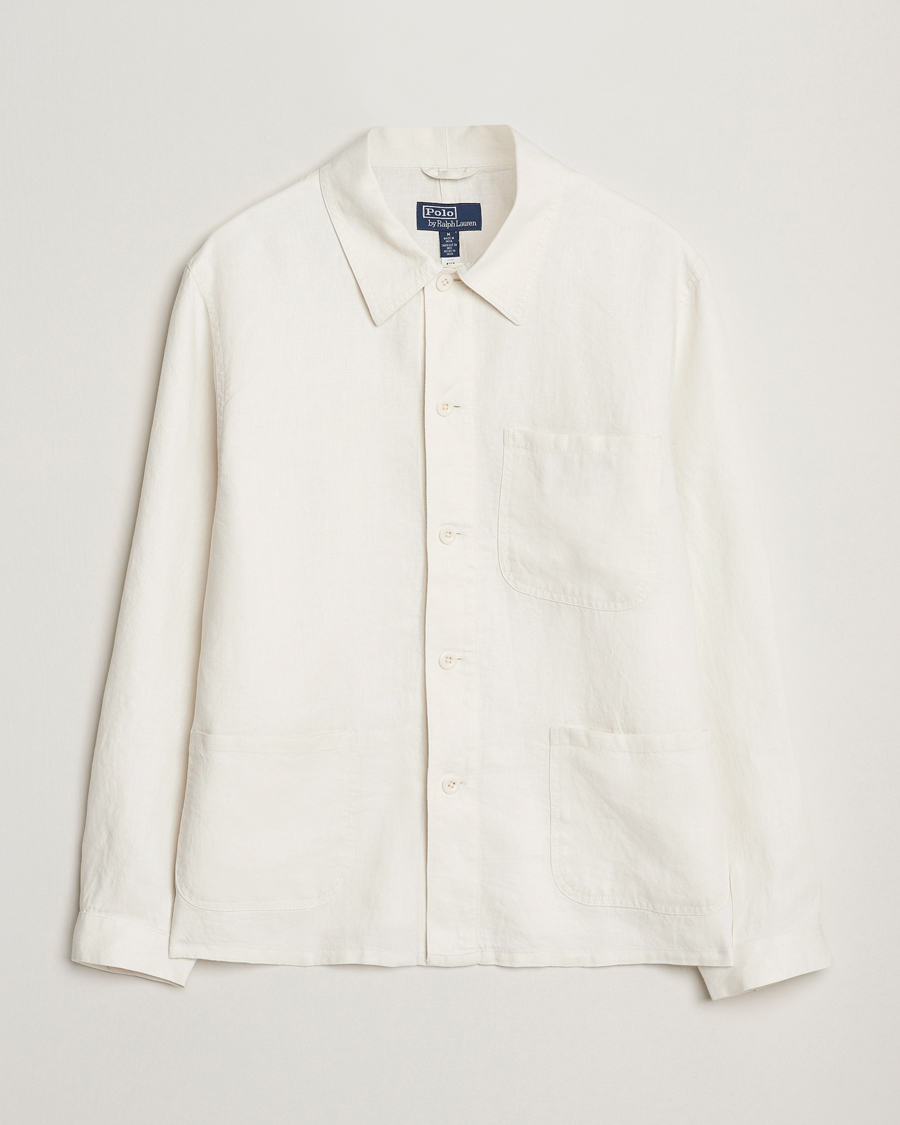 Herr | Jackor | Polo Ralph Lauren | Chore Linen Shirt Jacket Antique Cream