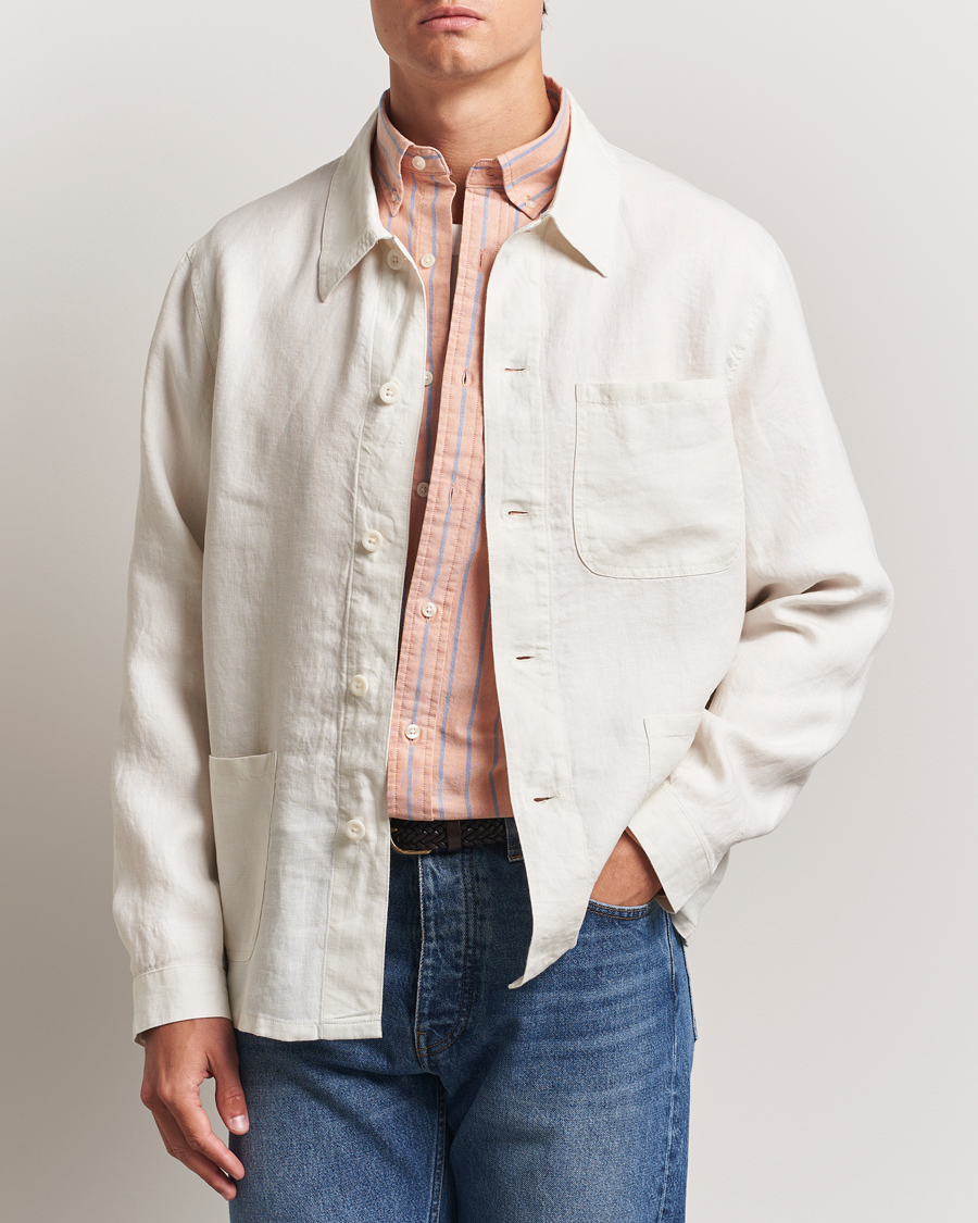 Herr | Jackor | Polo Ralph Lauren | Chore Linen Shirt Jacket Antique Cream