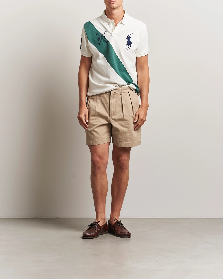 Herr | Pikéer | Polo Ralph Lauren | Custom Slim Diagonal Stripe Polo Nevis/Washed Forest