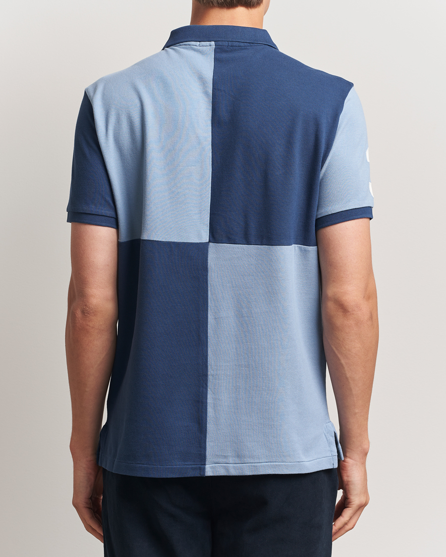 Herr | Pikéer | Polo Ralph Lauren | Custom Slim Check Polo Rustic Navy/Channel Blue