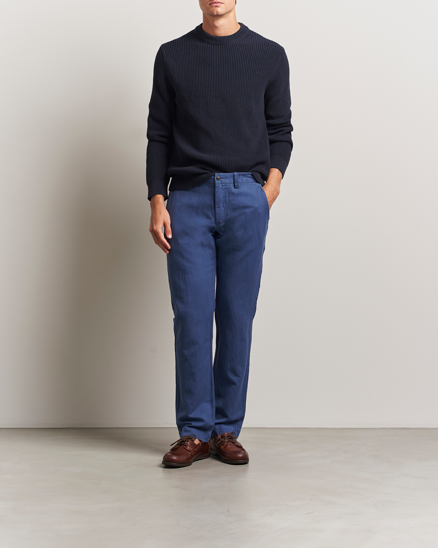 Herr | Byxor | Polo Ralph Lauren | Bedford Cotton/Linen Straight Fit Pants Old Royal