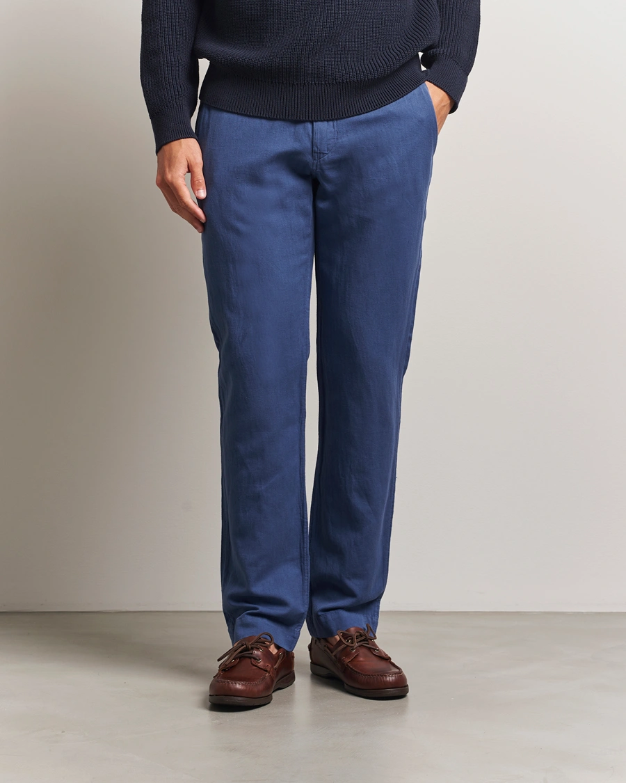 Herr | Byxor | Polo Ralph Lauren | Bedford Cotton/Linen Straight Fit Pants Old Royal