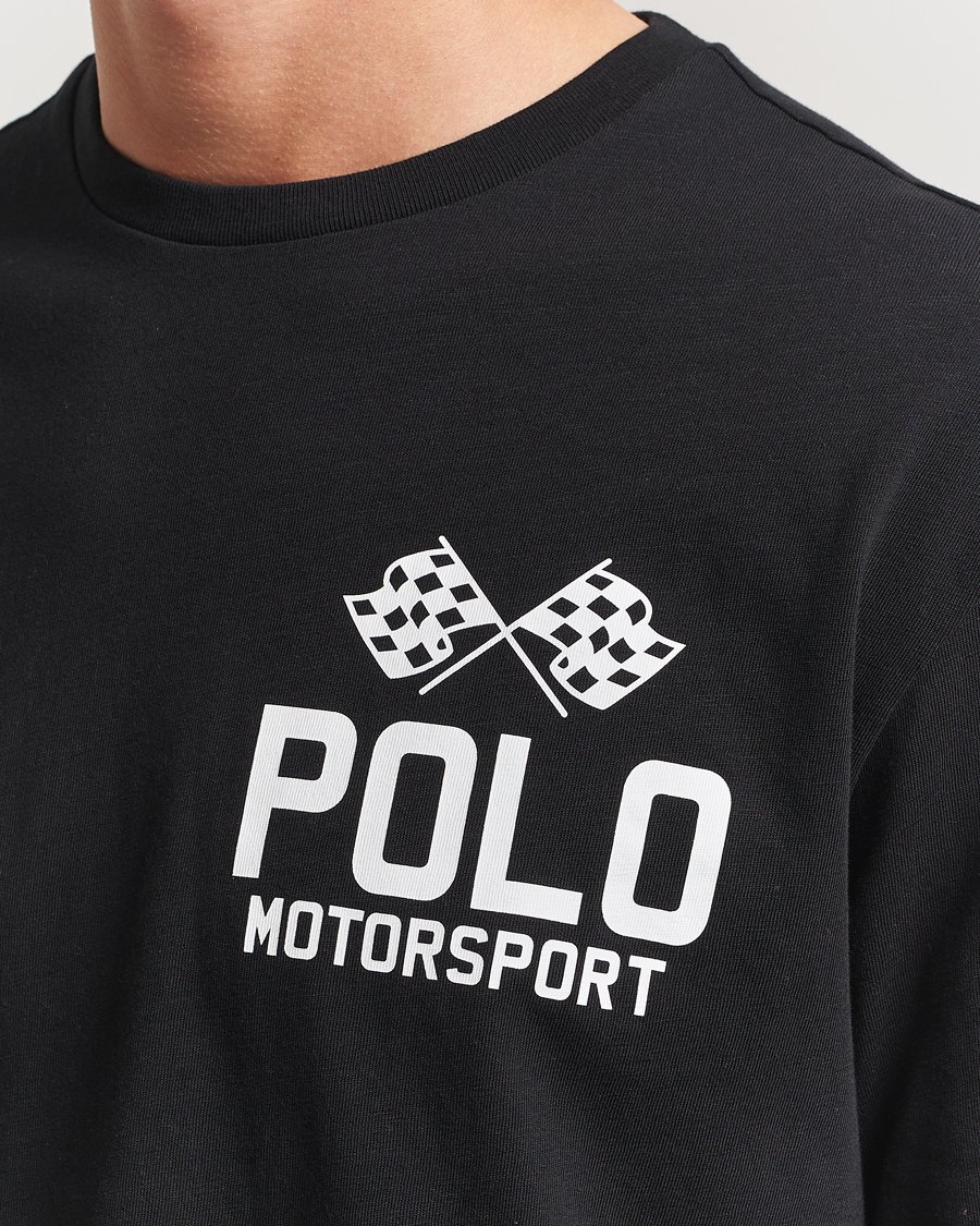 Herr | T-Shirts | Polo Ralph Lauren | RL Motorsport Long Sleeve Tee Polo Black