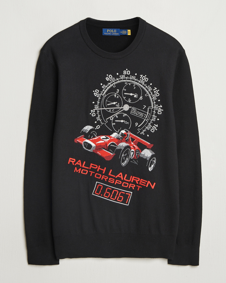 Herr | Tröjor | Polo Ralph Lauren | RL Motorsport Knitted Sweater Black Combo