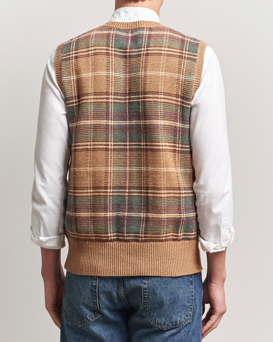 Herr | Tröjor | Polo Ralph Lauren | Wool/Cotton Vest Tan Combo