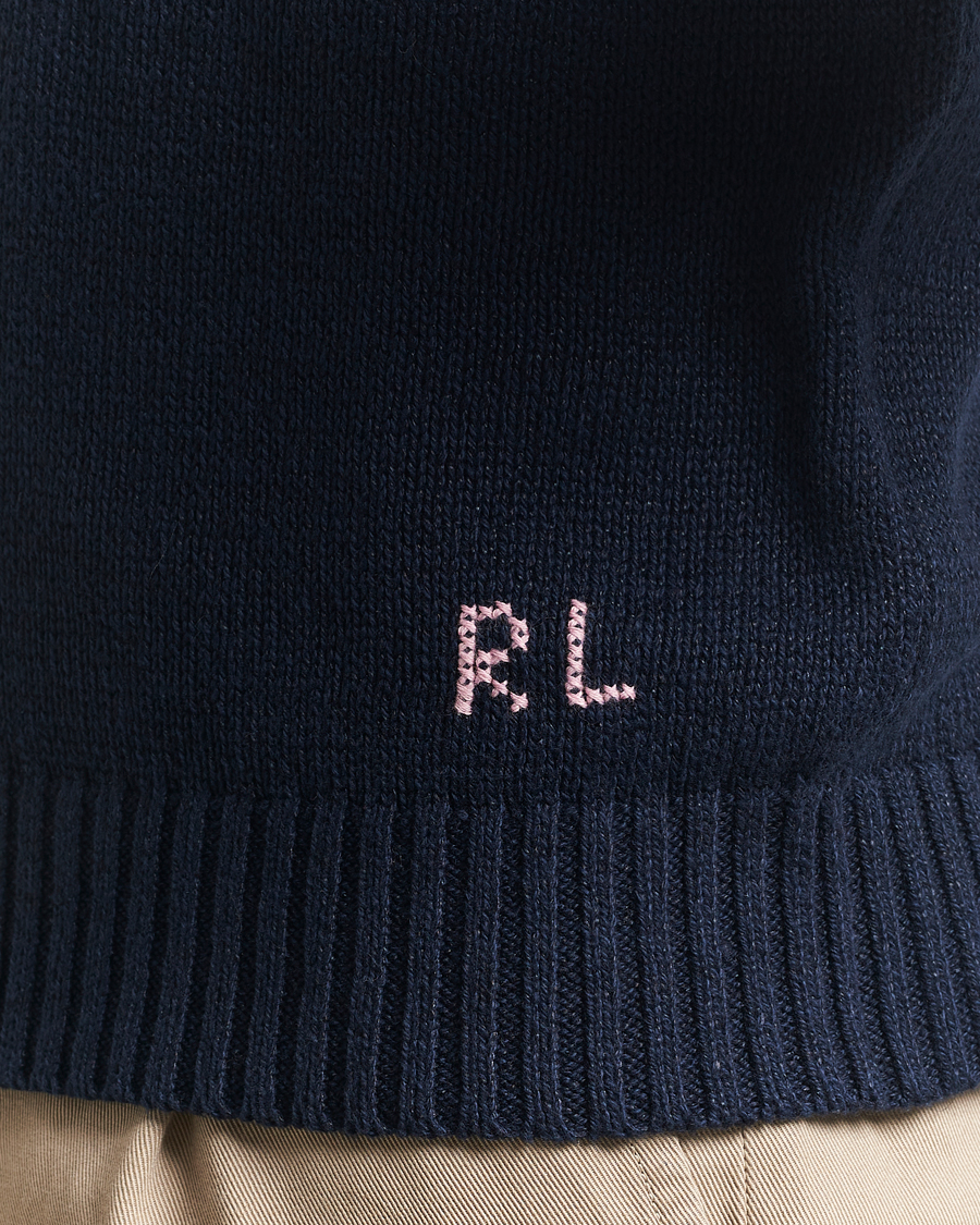 Herr | Tröjor | Polo Ralph Lauren | Linen/Cotton Bear Pullover Bear Navy