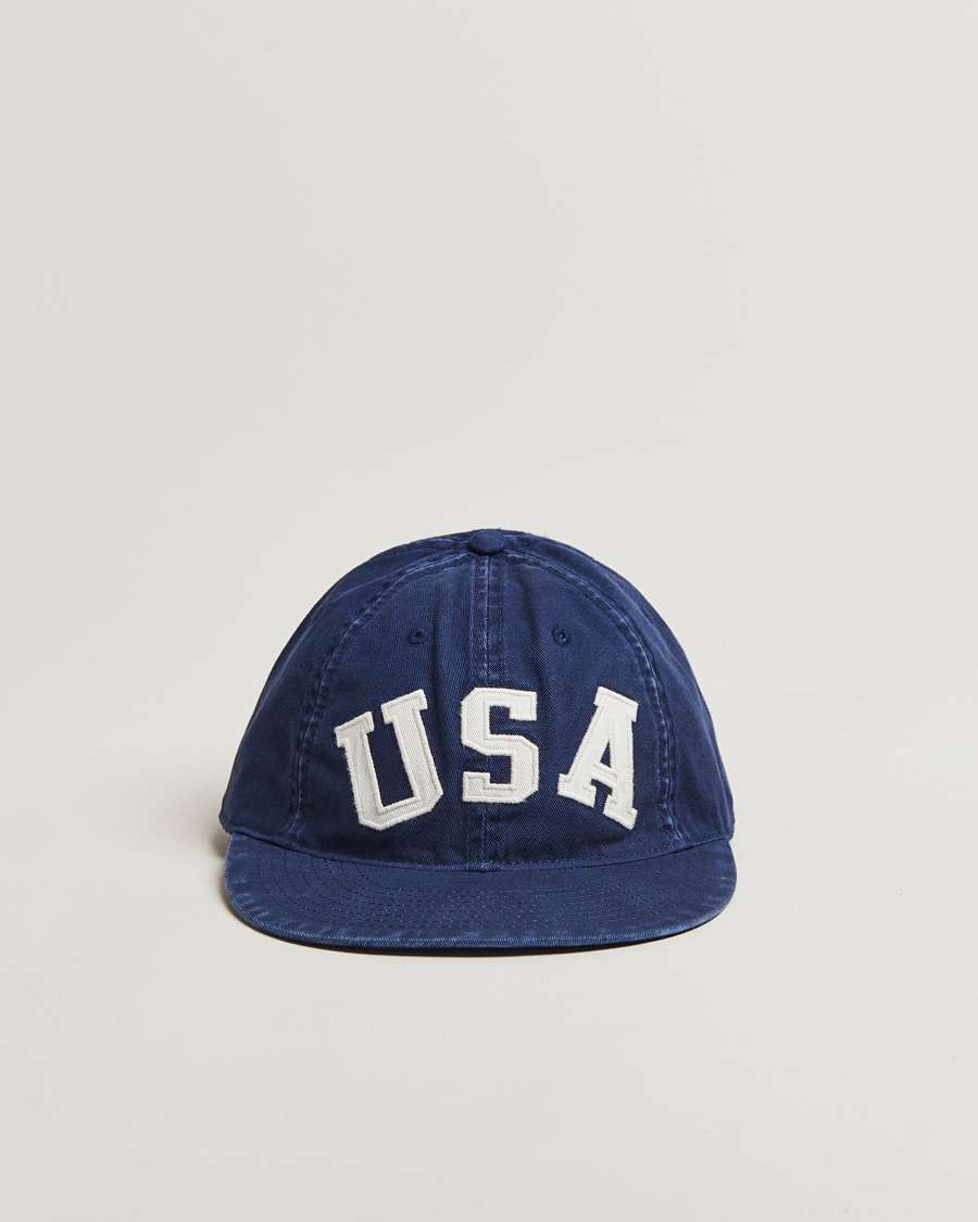 Herr | Hattar & kepsar | Polo Ralph Lauren | Cotton Twill USA Cap Newport Navy