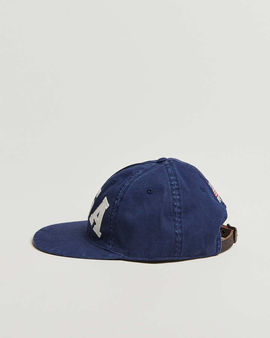 Herr | Hattar & kepsar | Polo Ralph Lauren | Cotton Twill USA Cap Newport Navy