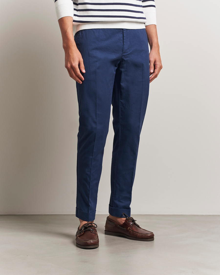 Herr | Byxor | Polo Ralph Lauren | Cotton Stretch Trousers Rustic Navy