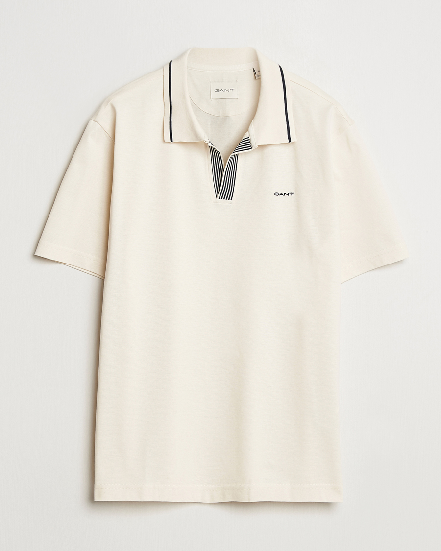 Herr | Pikéer | GANT | Tipping Polo Cream