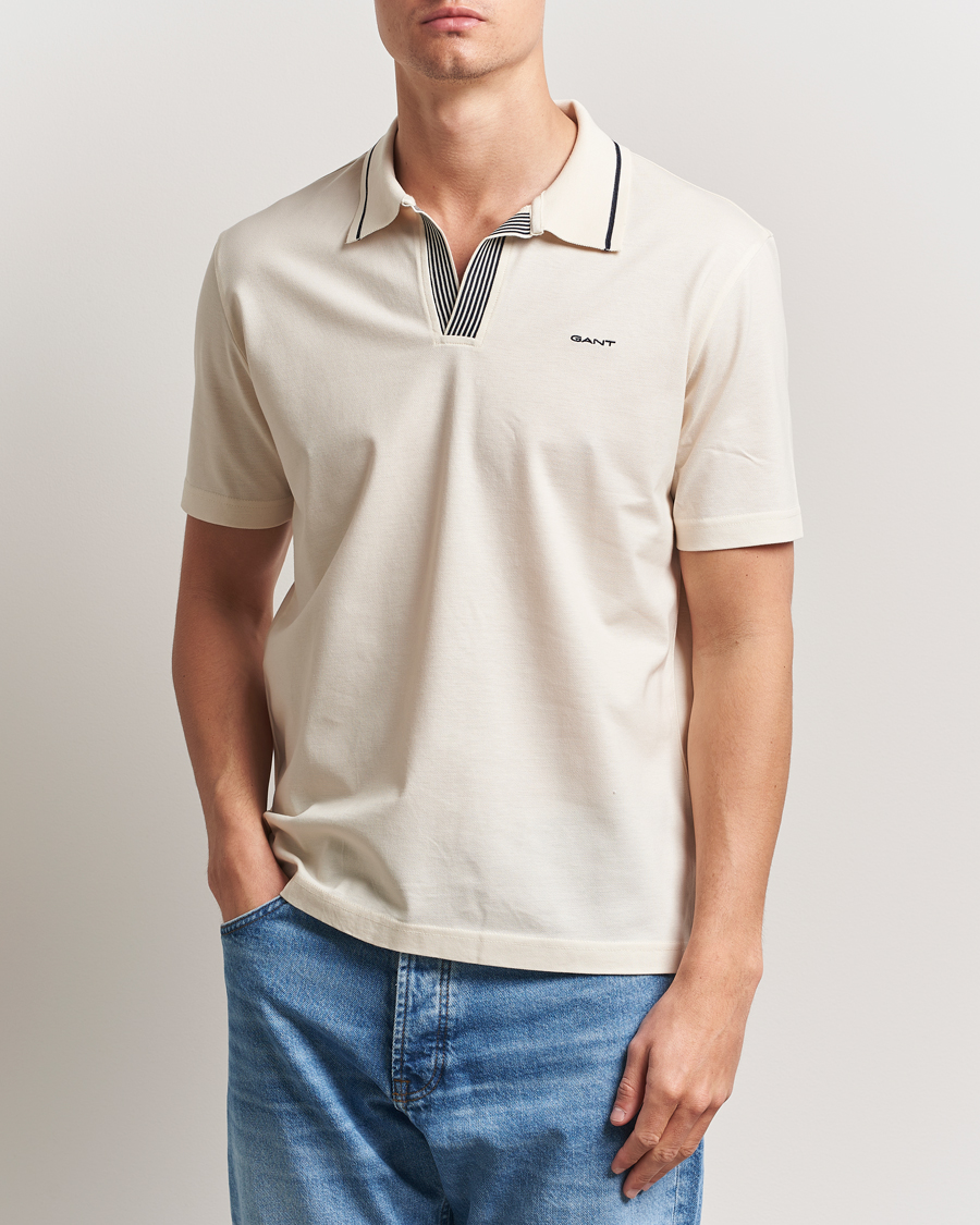 Herr | Pikéer | GANT | Tipping Polo Cream