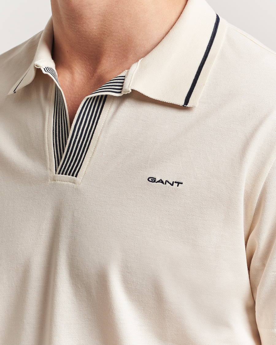Herr | Pikéer | GANT | Tipping Polo Cream