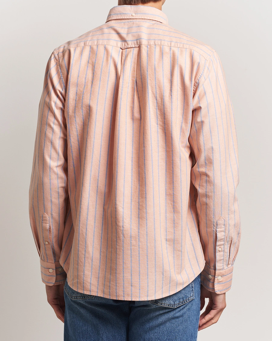 Herr | Skjortor | GANT | Regular Fit Classic Oxford Striped Shirt Orange