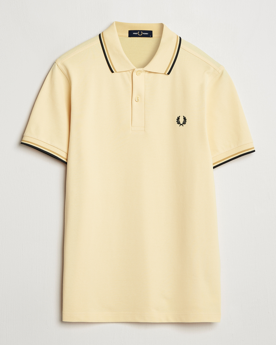 Herr | Pikéer | Fred Perry | Twin Tipped Polo Shirt Yellow