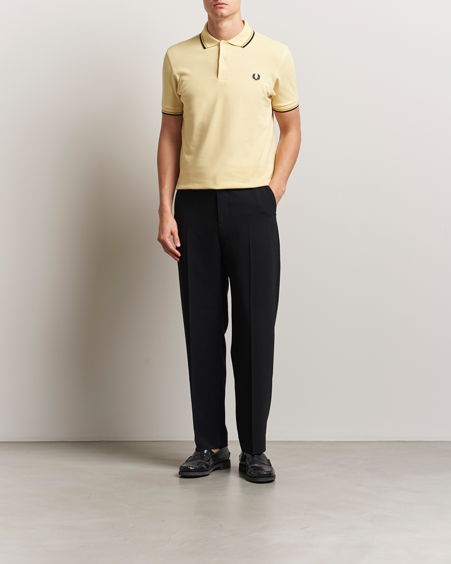 Herr | Pikéer | Fred Perry | Twin Tipped Polo Shirt Yellow