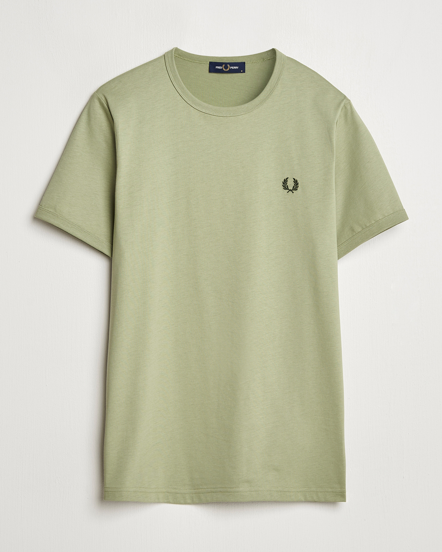 Herr | T-Shirts | Fred Perry | Ringer T-Shirt Olive Mint