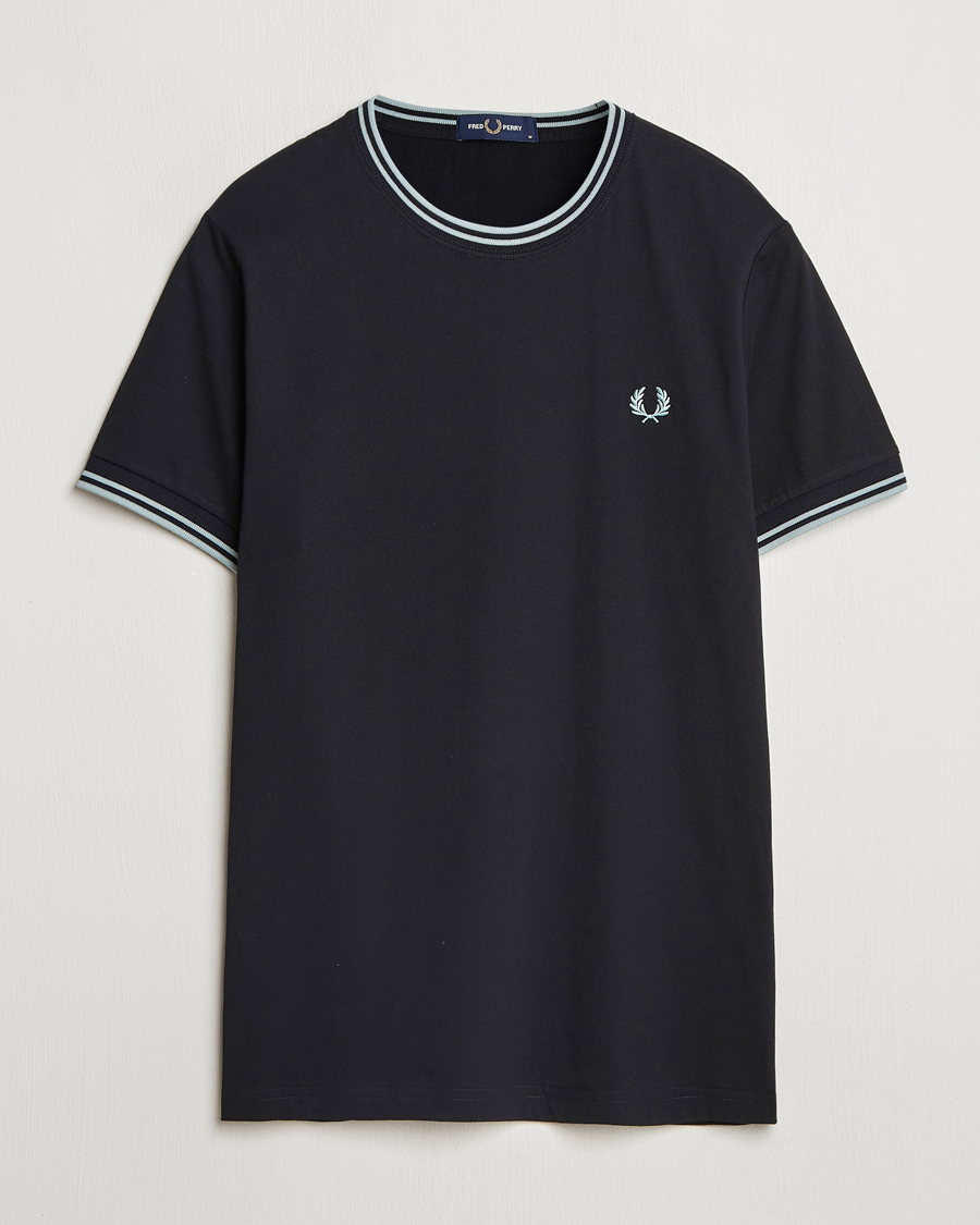 Herr | T-Shirts | Fred Perry | Twin Tipped T-Shirt Dark Navy