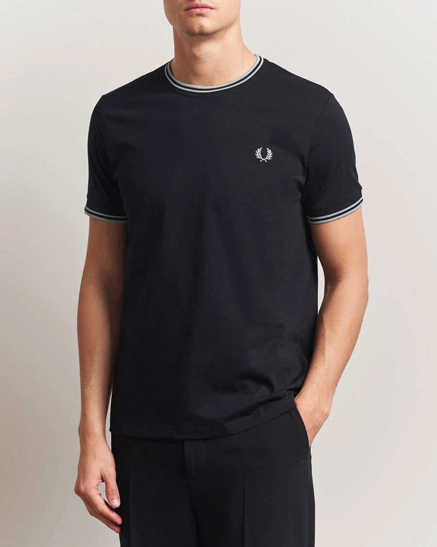 Herr | T-Shirts | Fred Perry | Twin Tipped T-Shirt Dark Navy