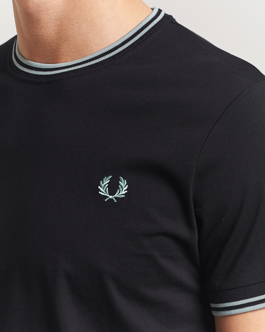 Herr | T-Shirts | Fred Perry | Twin Tipped T-Shirt Dark Navy