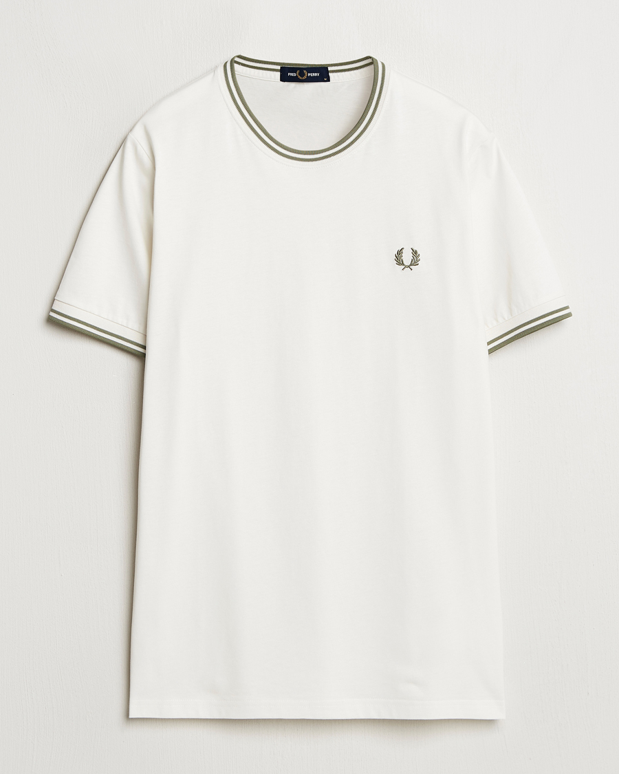 Herr | T-Shirts | Fred Perry | Twin Tipped T-Shirt Light Ecru