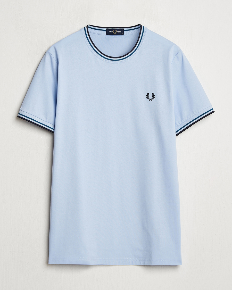 Herr | T-Shirts | Fred Perry | Twin Tipped T-Shirt Light Smoke