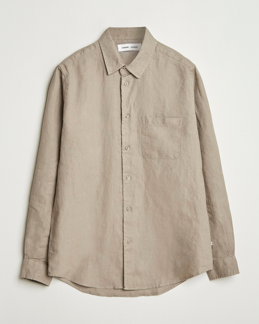 Herr | Skjortor | Samsøe Samsøe | Liam Linen Shirt Greige