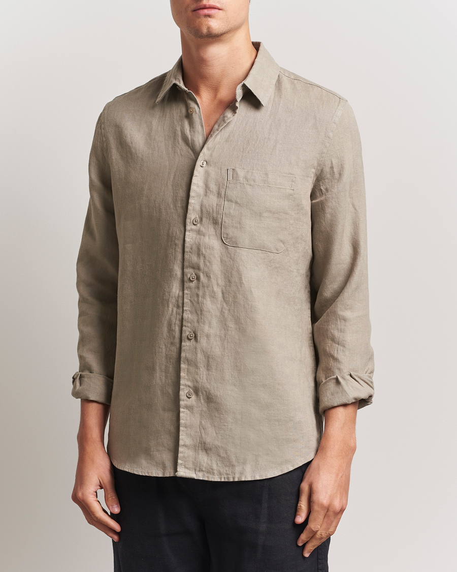 Herr | Skjortor | Samsøe Samsøe | Liam Linen Shirt Greige