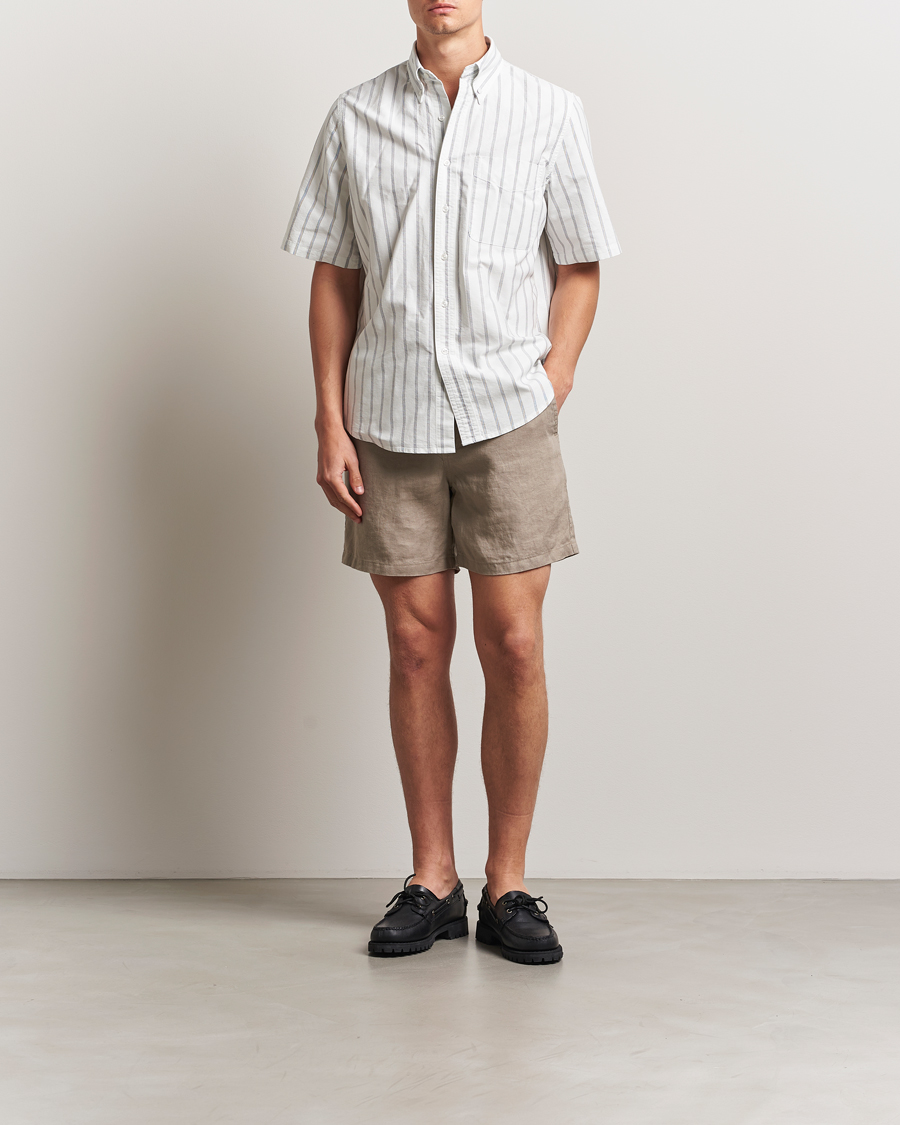 Herr | Shorts | Samsøe Samsøe | Jabari Linen Drawstring Shorts Greige