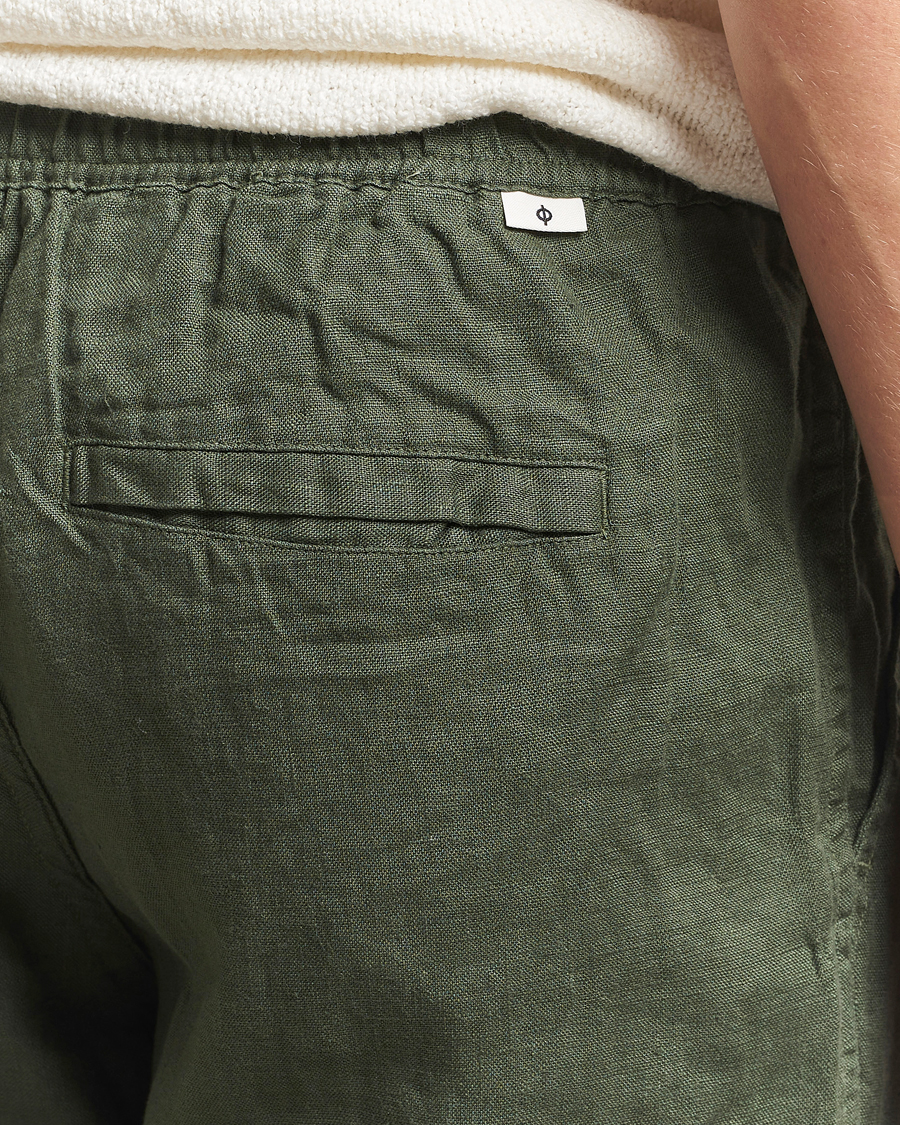 Herr | Byxor | Samsøe Samsøe | Jabari Linen Drawstring Trousers Climbing Ivy