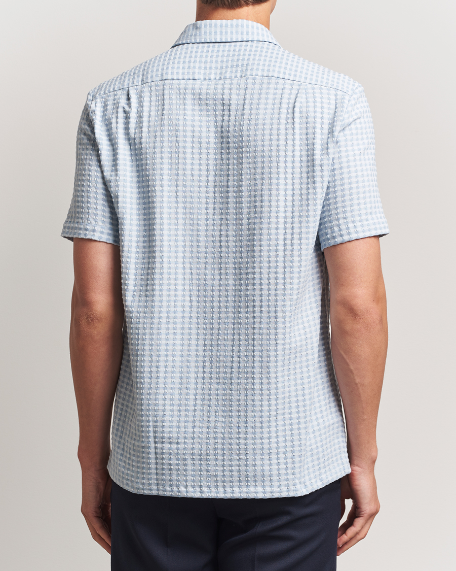 Herr | Skjortor | Samsøe Samsøe | Avan Structured Short Sleeve Shirt Gray Dawn